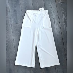 White CULOTTES pants NWT